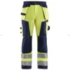 JAUNE FLUO / BLEU MARINE