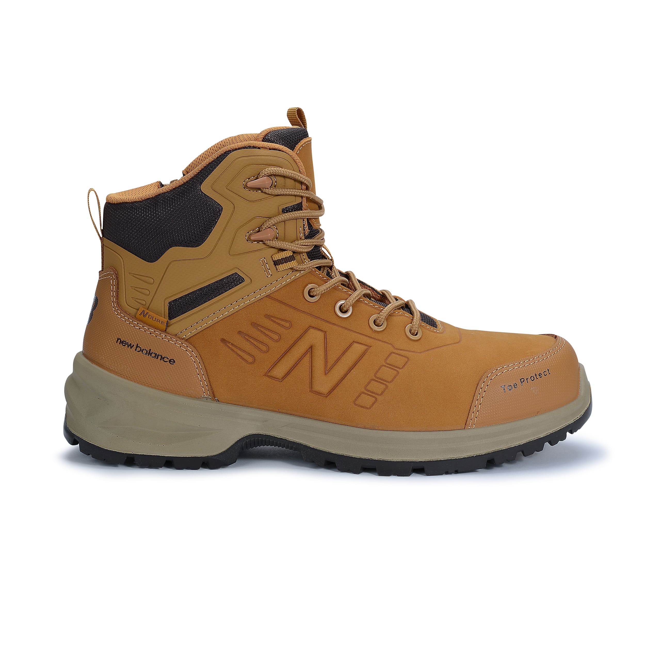 Chaussures de sécurité montantes Calibre S3 HRO SRC New Balance camel vue de droite