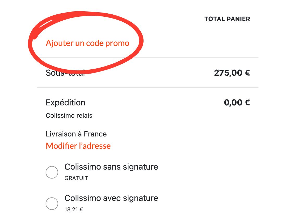 Code promo panier La Boutique du Pro