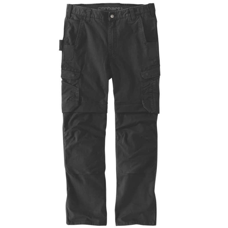 Pantalon de travail Full Swing Steel Cargo Carhartt noir vue de face