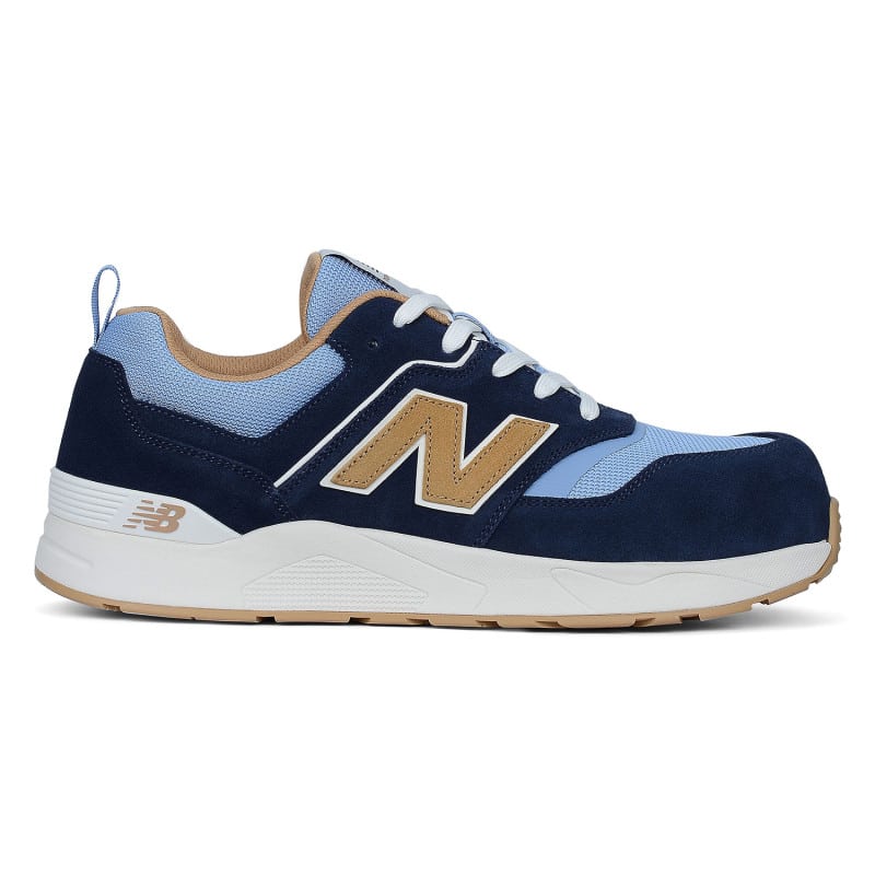 Chaussures de sécurité homme cuir Elite Lite S1PL New Balance bleu foncé vue de droite