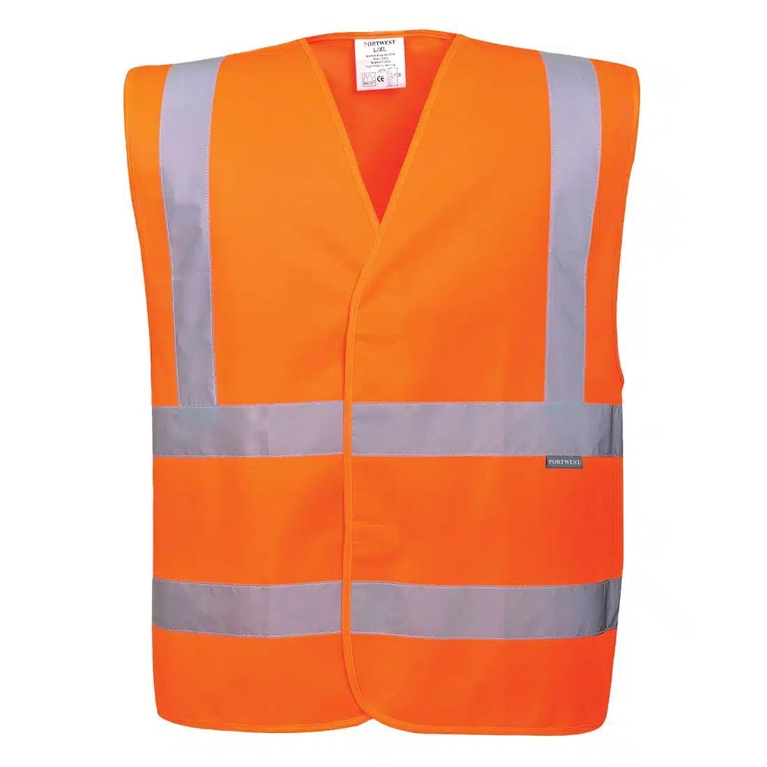 Gilet haute visibilité Baudrier double ceinture Portwest orange