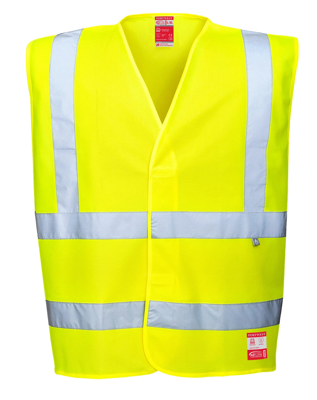 Gilet haute visibilité antistatique & résistant aux flammes Portwest jaune