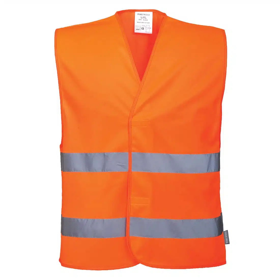 Gilet haute visibilité double bande Portwest orange