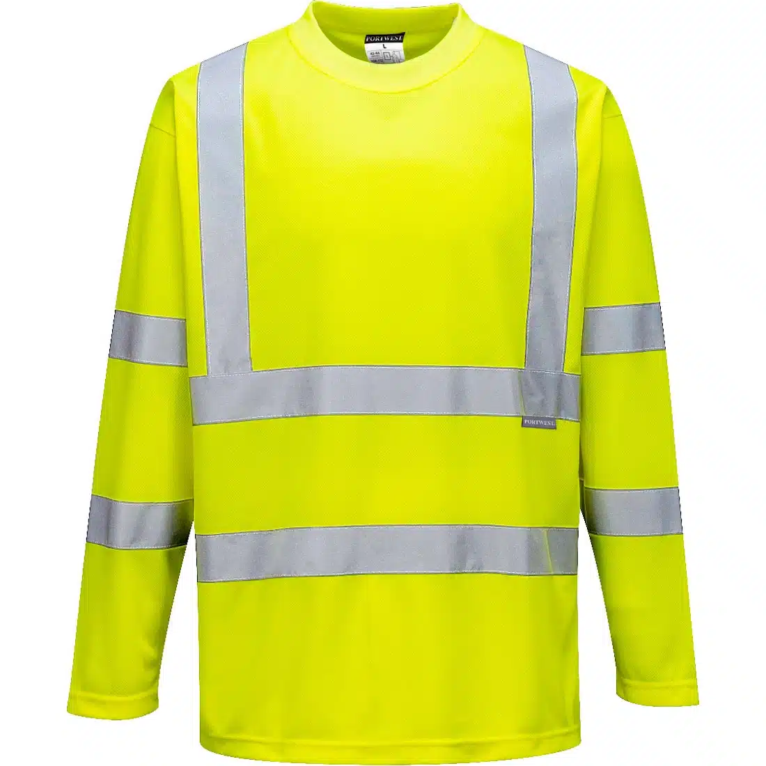 T-shirt haute visibilité manches longues Portwest jaune