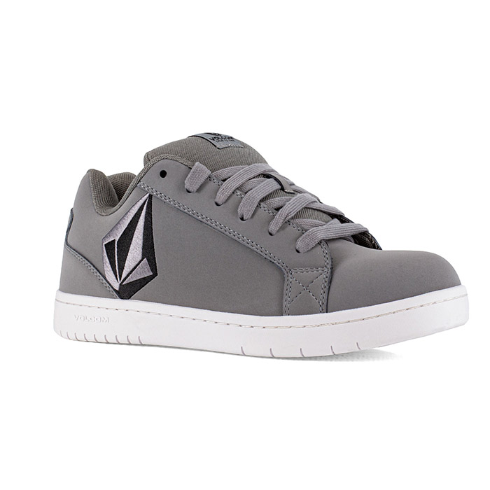 Chaussure de sécurité basses S3S Stone Volcom vue de cote gauche trois quarts gris