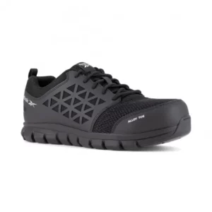 Chaussures de sécurité basses S1P SRC ESD Athletic Work Rebook vue trois quarts cote droit