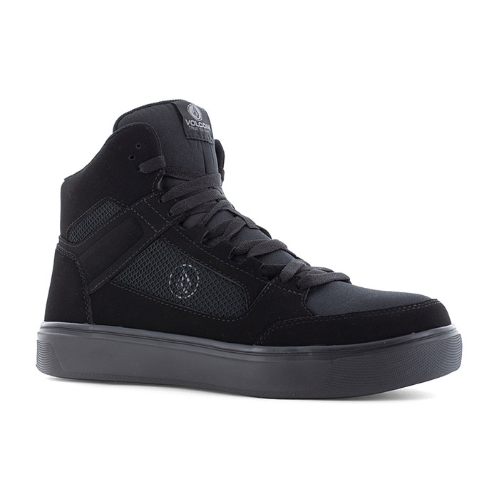 Chaussures de sécurité montantes S3S Evolve Volcom vue de trois quarts droit noir