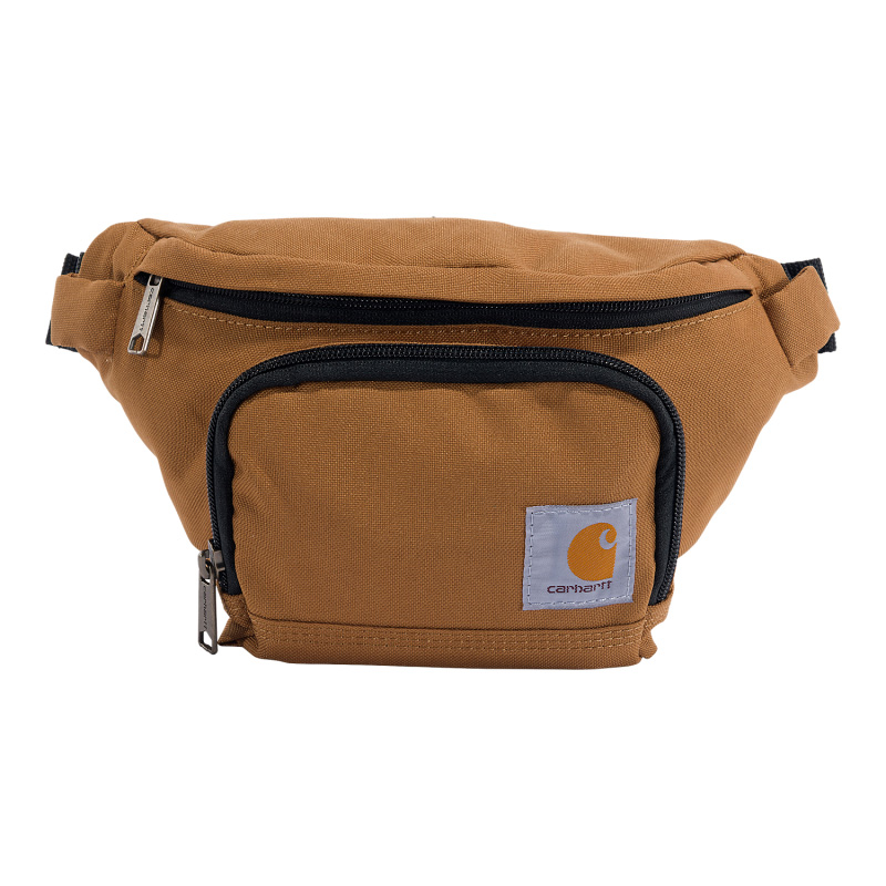 Sac banane de travail Carhartt vue de face marron